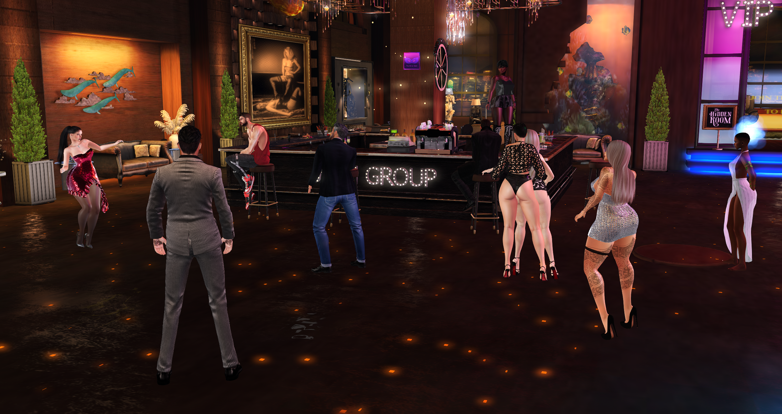The Blind Date Second Life club — dance floor, flirty energy, nightlife for bimbos looking for trouble
