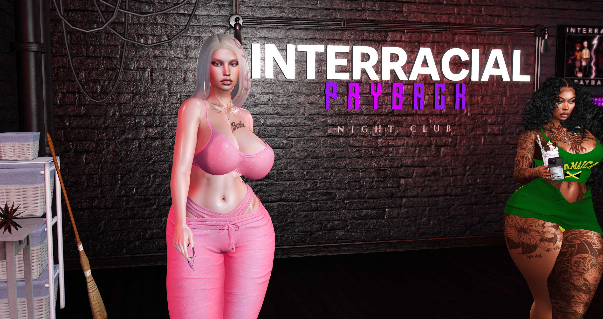 Interracial Payback Second Life sim — extreme adult RP, raceplay themes, explicit content